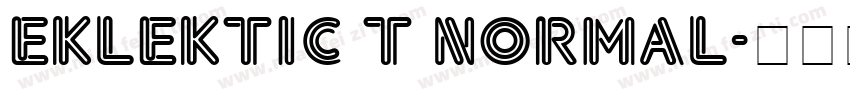 Eklektic T Normal字体转换